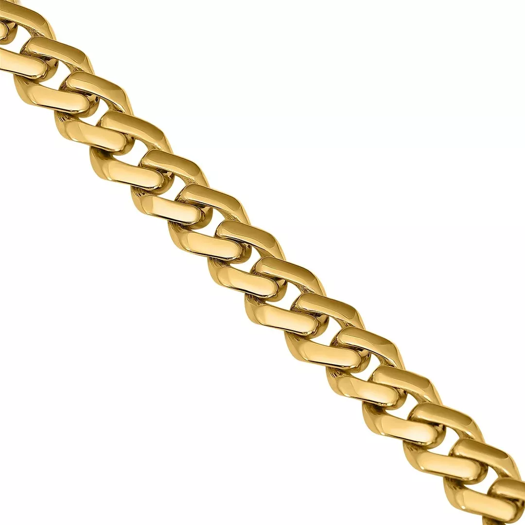 10k Yellow Gold Cuban Chain 7.5 mm
