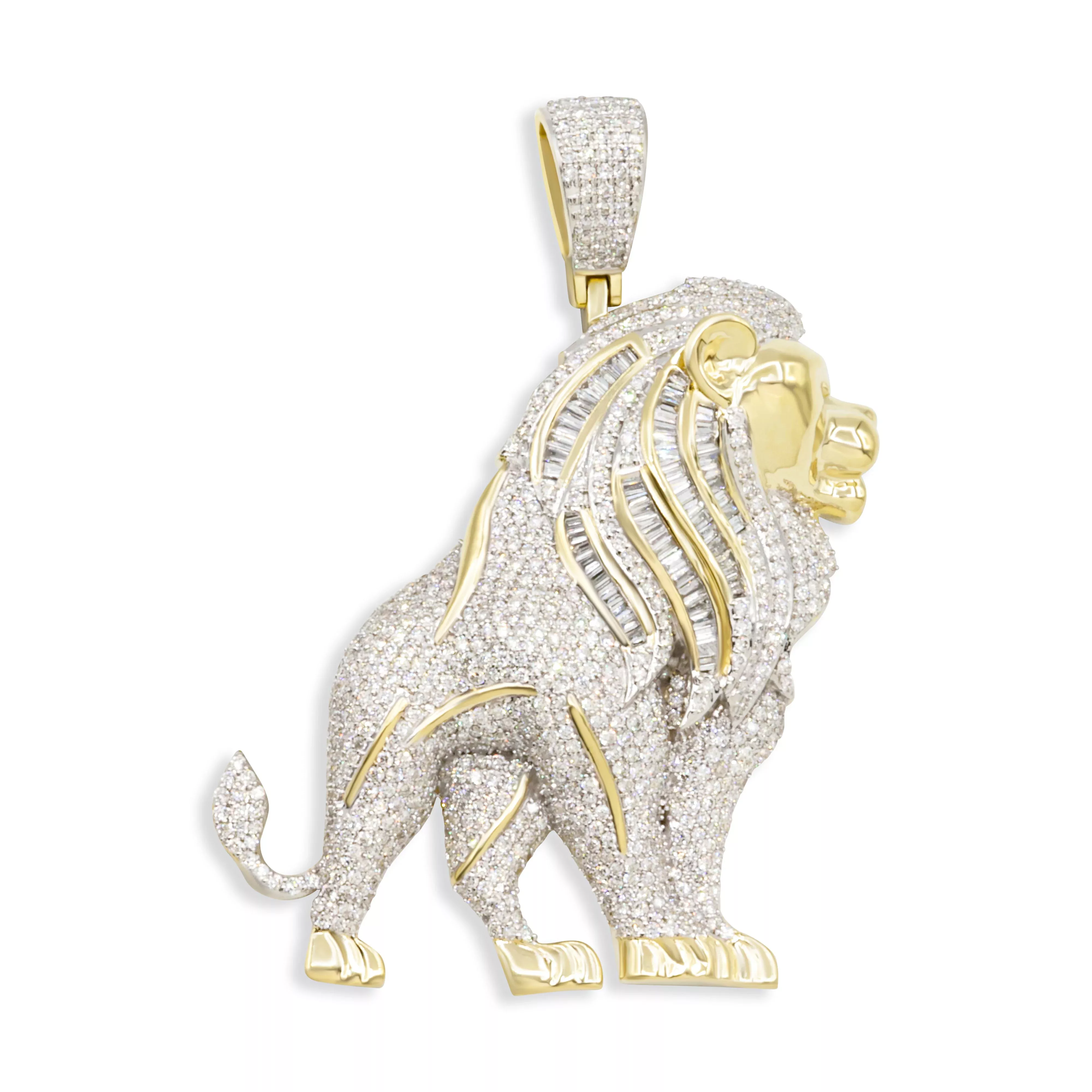 10kt Diamond Pendant in Yellow Gold 2.15 CtW