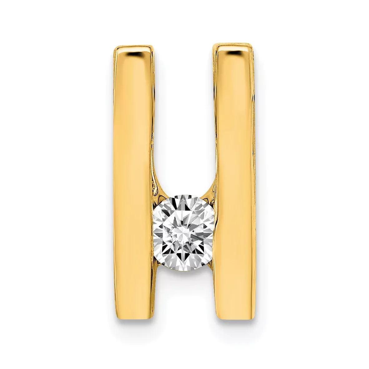 14k AA 4.1mm Diamond Slide