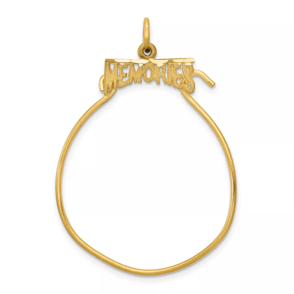 14k MEMORIES Charm Holder Pendant