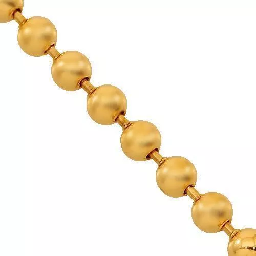 14k Rose Gold Mens Ball Bead Chain 4 mm