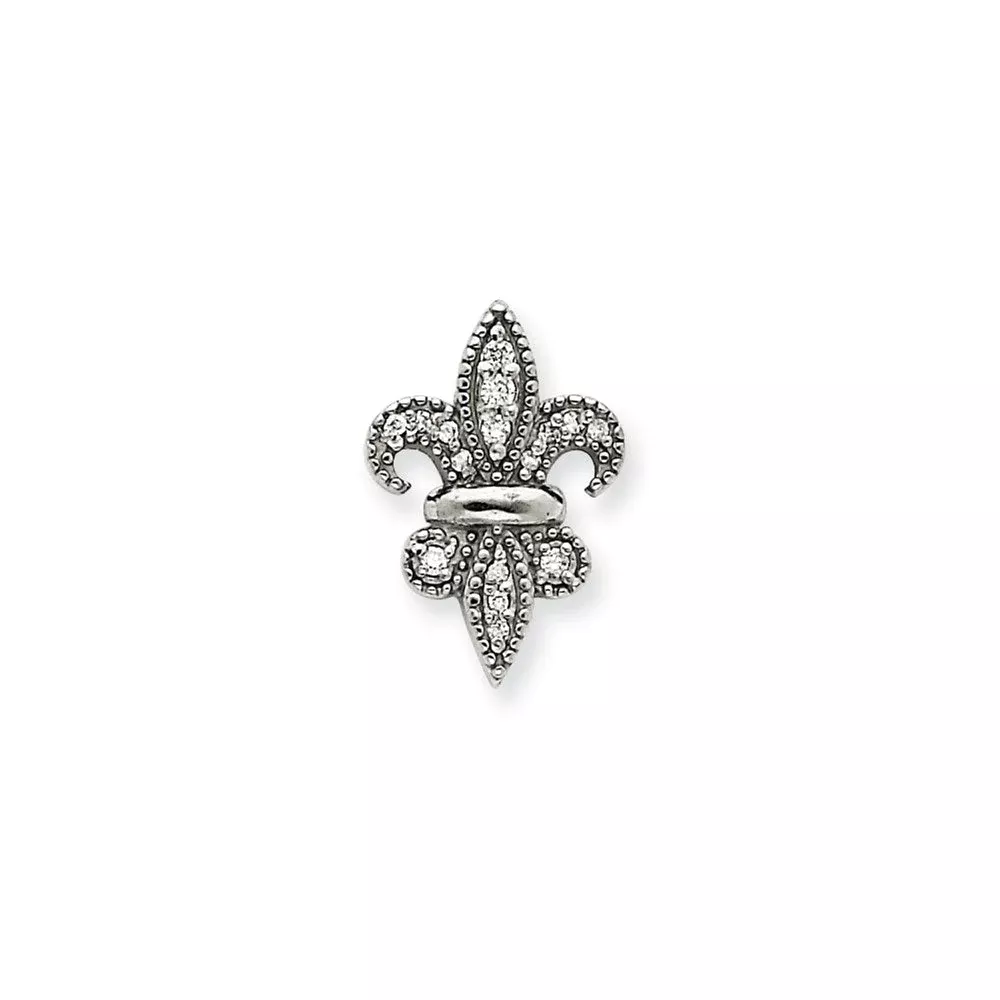 14K White GoldAAA Real Diamond Pendant