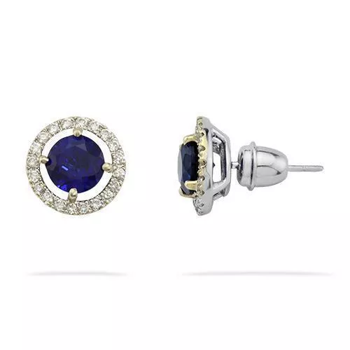 14K White Solid Gold Womens Diamond Stud Earrings 0.50 Ctw