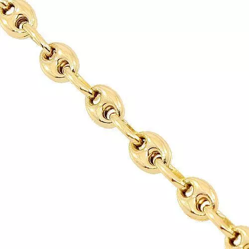 14K Yellow Gold Anchor Puffed Chain 4 mm