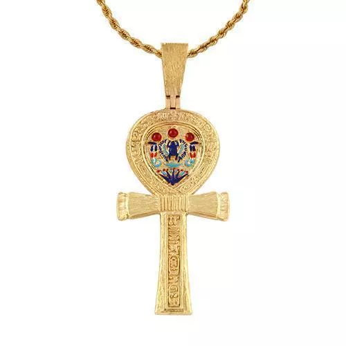 14k Yellow Gold Ankh Pendant