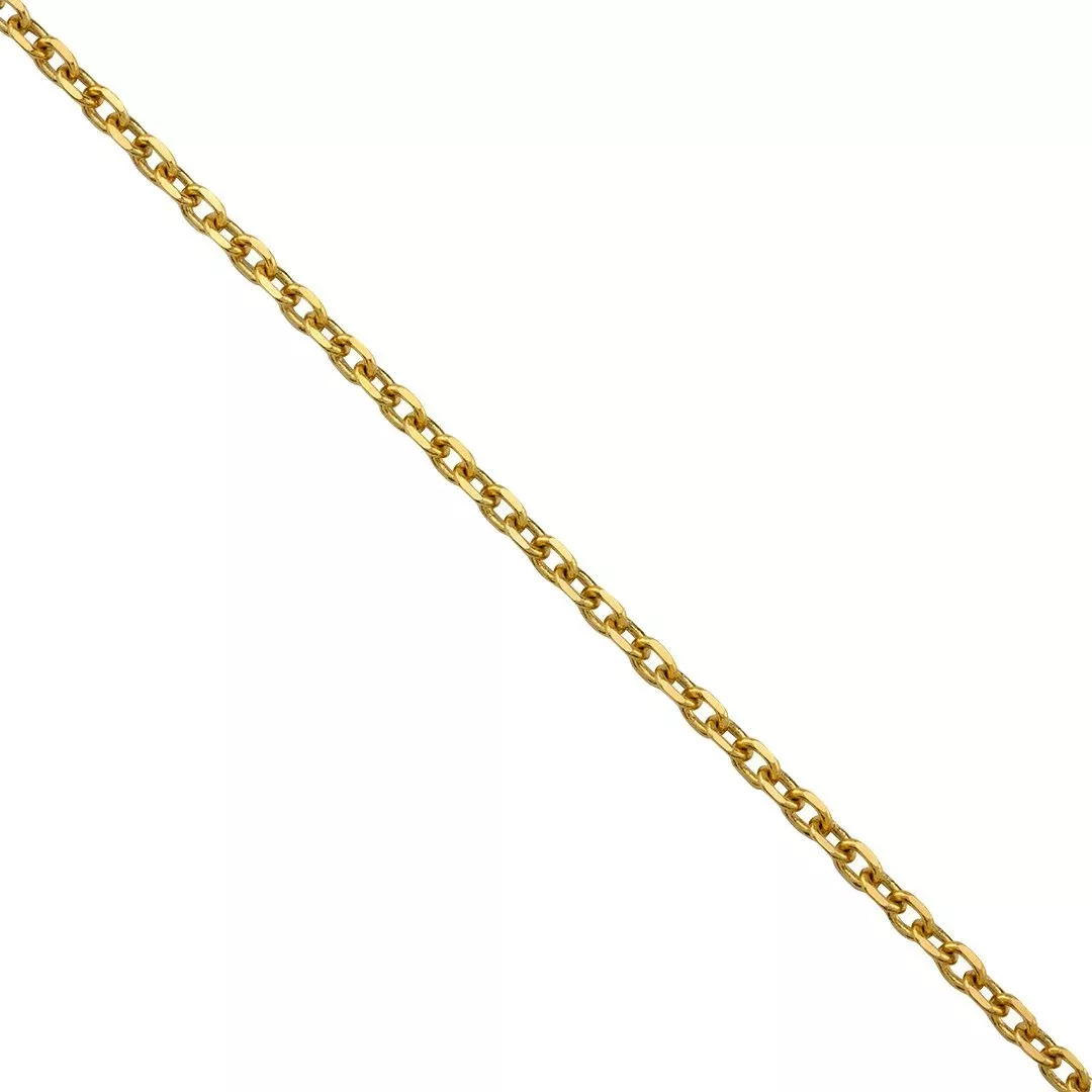 14k Yellow Gold Cable Link Chain 3 mm