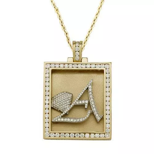 14k Yellow Gold Diamond Avianne Pendant 6.07 Ctw