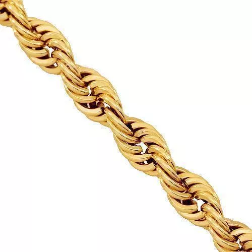 14k Yellow Gold Rope Chain 4 mm