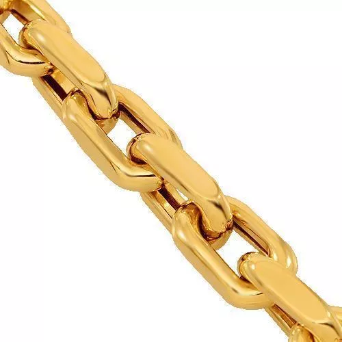 14k Yellow Gold Solid Hermes Link Chain 4 mm