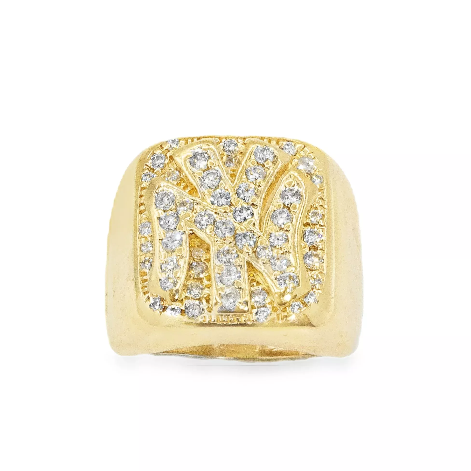 14k Yellow GoldNew York Yankees Ring 1.10 ctw
