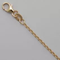 16-Inch 14K Natural Yellow Gold Open Cable Chain 1.5mm