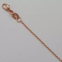 16-Inch 14K Rose Gold Light Cable 1.0mm Chain