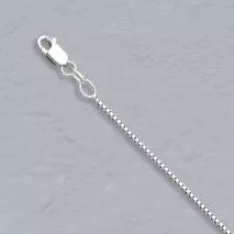 16-Inch 14K White Gold Box Chain 1.0mm Chain