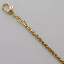16-Inch 14K Yellow Gold Round Box Chain 2.7mm
