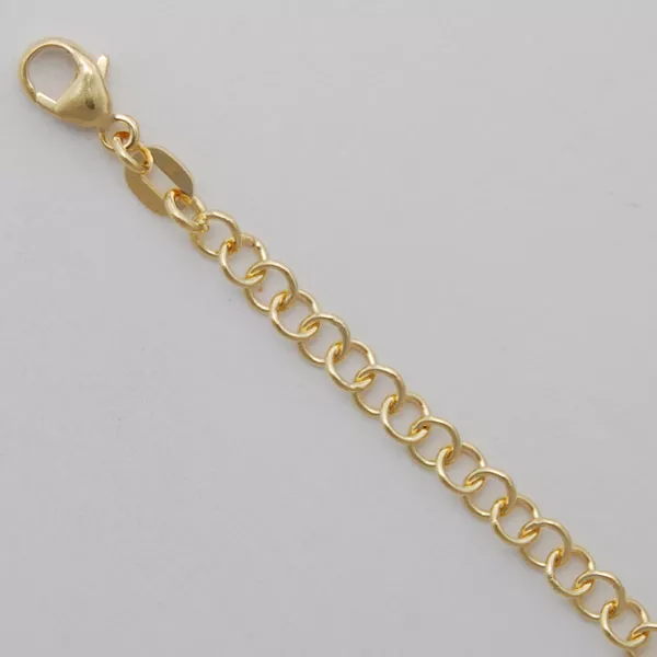 16-Inch 18K Yellow Gold Ring Chain 3.6mm