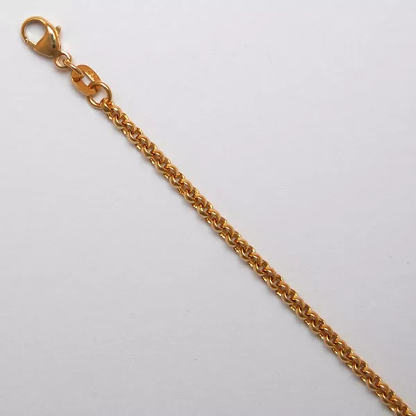 16-Inch 18K Yellow Gold Rolo Chain 2.5mm