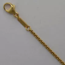 17-Inch 14K Yellow Gold Round Box Chain 1.6mm