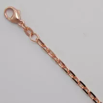18-Inch 14K Rose Gold Diamond Cut Cable 3.0mm Chain
