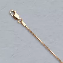 18-Inch 14K Rose Gold Franco 1.1mm Chain