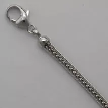 18-Inch 14K White Gold Foxtailmesh Chain 2.5mm