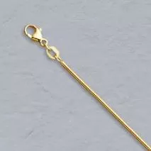 18-Inch 14K Yellow Gold Boa Snake 1.4mm Chain