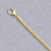 18-Inch 14K Yellow Gold Boa Snake 2.4mm Chain