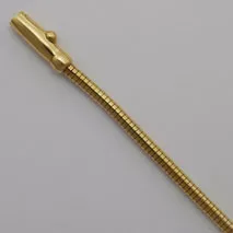 18-Inch 14K Yellow Gold Boa Snake 2.4mm, Crocodile Clasp