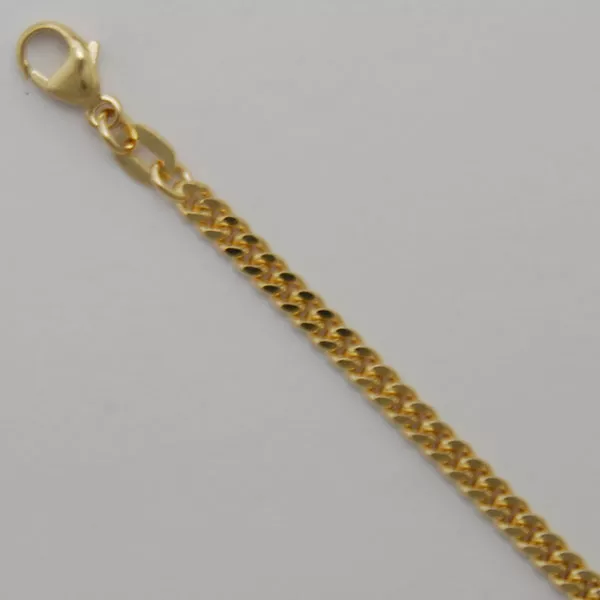 18-Inch 18K Yellow Gold Curb Chain 2.8mm