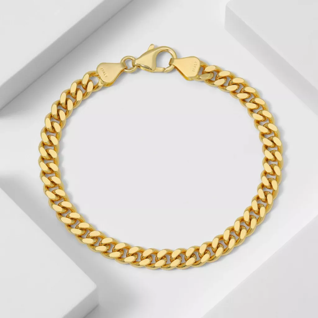 18K Baby Curb Bracelet (Solid Gold)