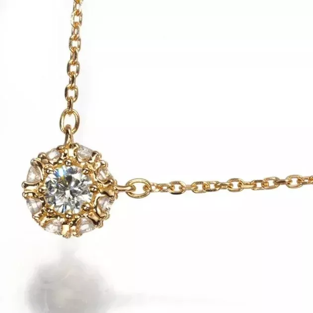 18K Rose Gold 0.20ct Diamond Necklace