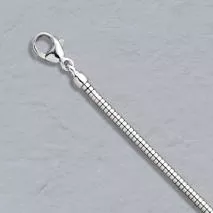 20-Inch 14K White Gold Boa Snake Chain 2.4mm