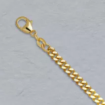 20-Inch 14K Yellow Gold Curb Chain 3.7mm