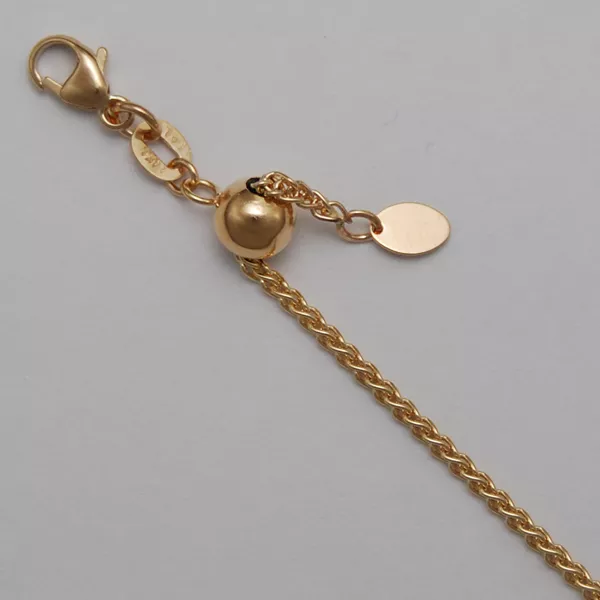 20-Inch 18K Yellow Gold Round Wheat 1.5mm, Adjustable