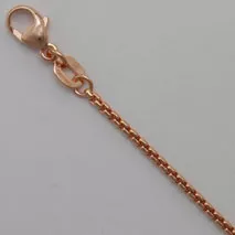 22-Inch 18K Rose Gold Round Box 1.6mm