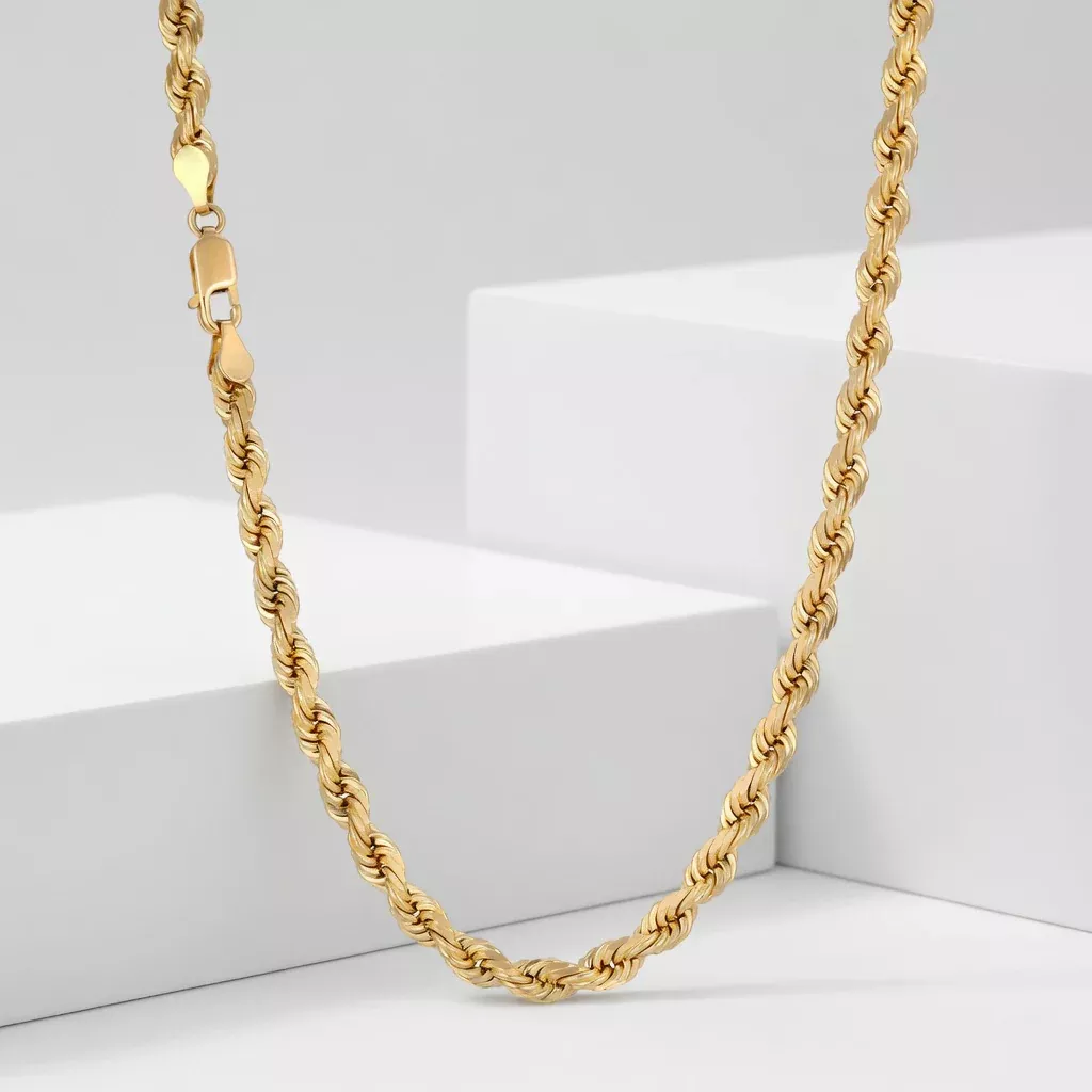 22K Rope Chain (Diamond Cut)