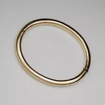 7-Inch 14K Yellow Gold 6mm Tubular Bangle