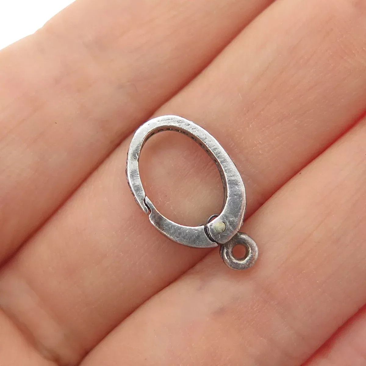 925 Sterling Silver Real Round-Cut Diamond Bracelet/ Necklace Lobster Lock