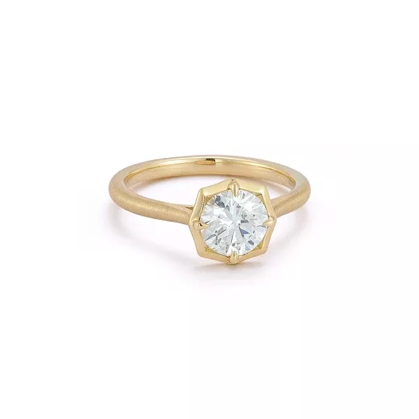 Alchemy Solitaire Ring, Round Center (Setting Only)