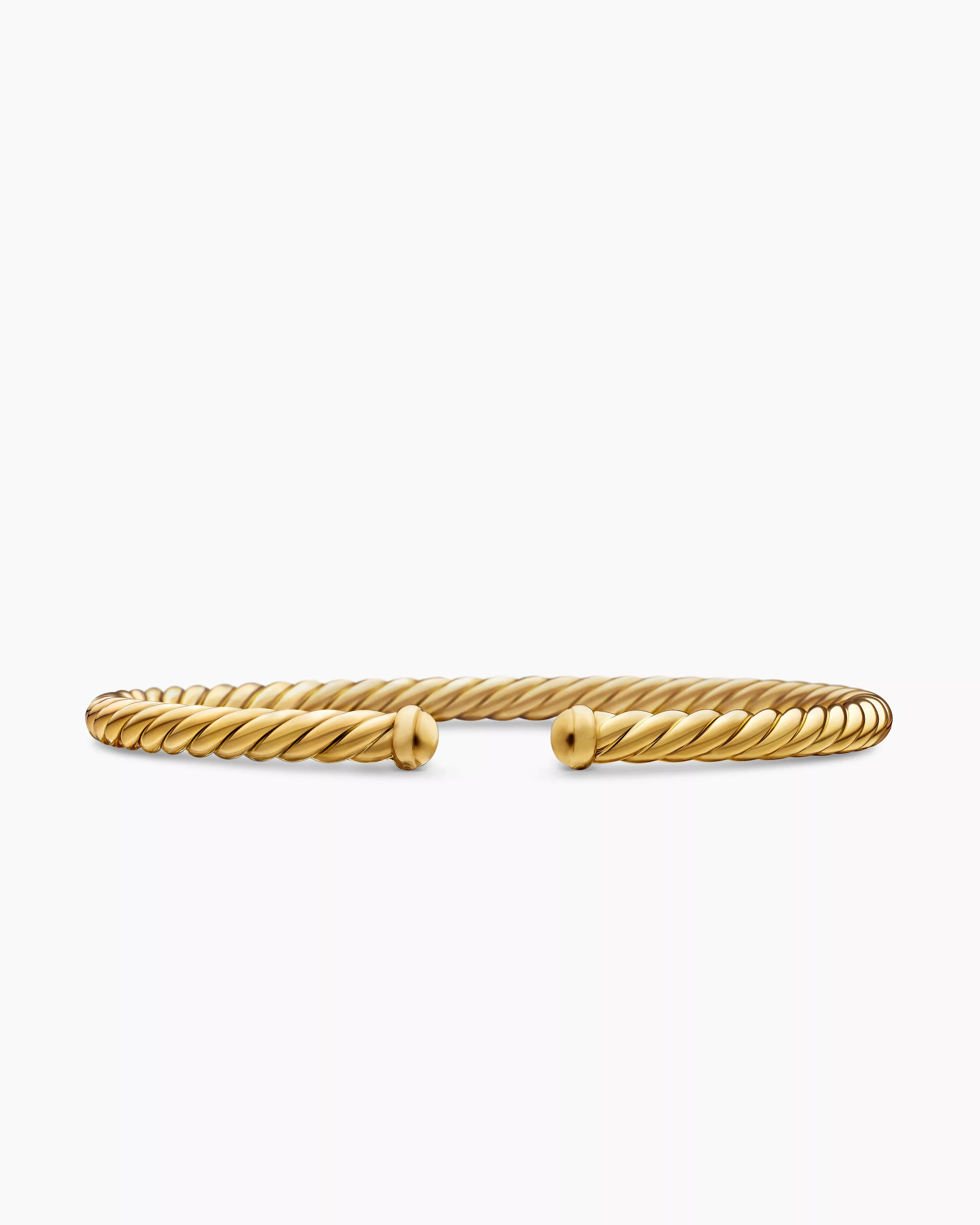 Cable Flex Bracelet 18K Yellow Gold, 4mm