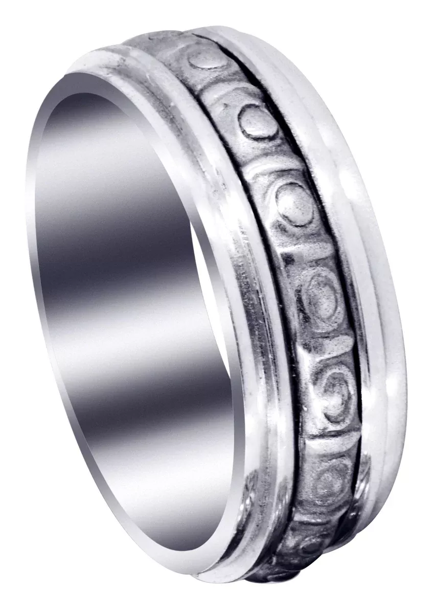 Celtic Mens Wedding Band | Sand Blast / High Polish Finish (Brian)