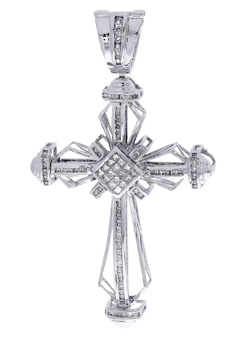 Diamond Cross Pendant| 1.42 Carats| 18.02 Grams