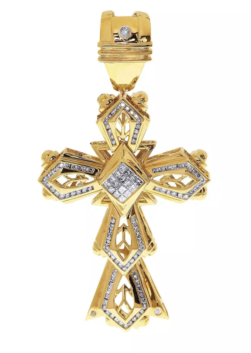 Diamond Cross Pendant| 2.55 Carats| 32.98 Grams