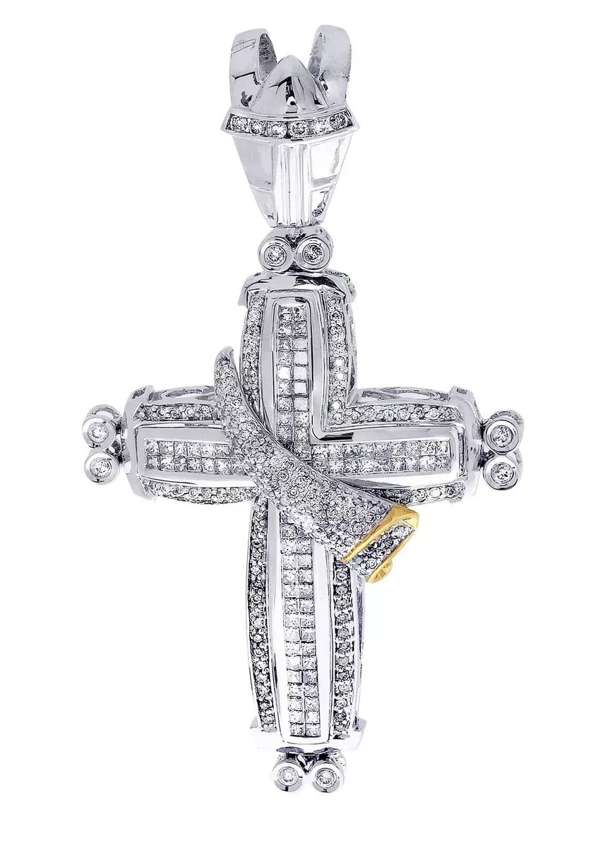 Diamond Cross Pendant| 2.85 Carats| 19.7 Grams