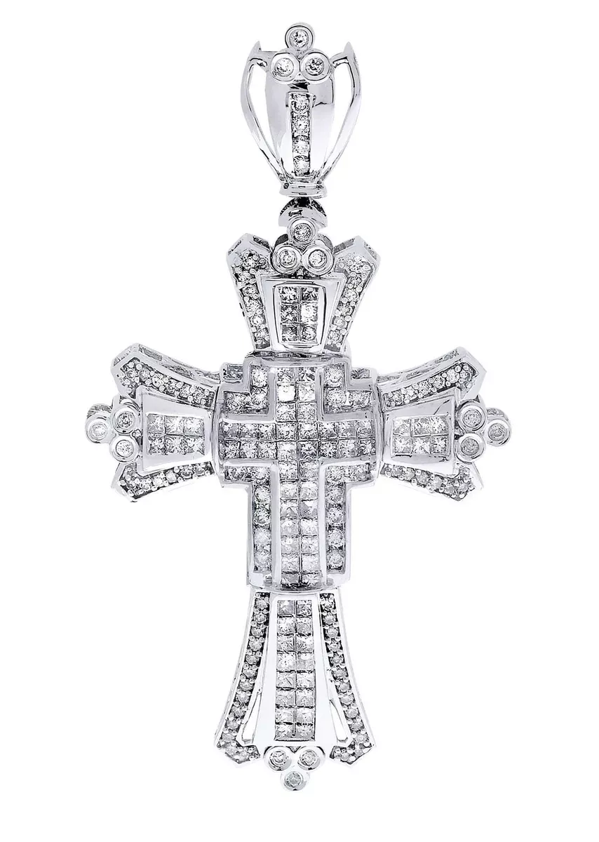 Diamond Cross Pendant| 3.27 Carats| 15.41 Grams