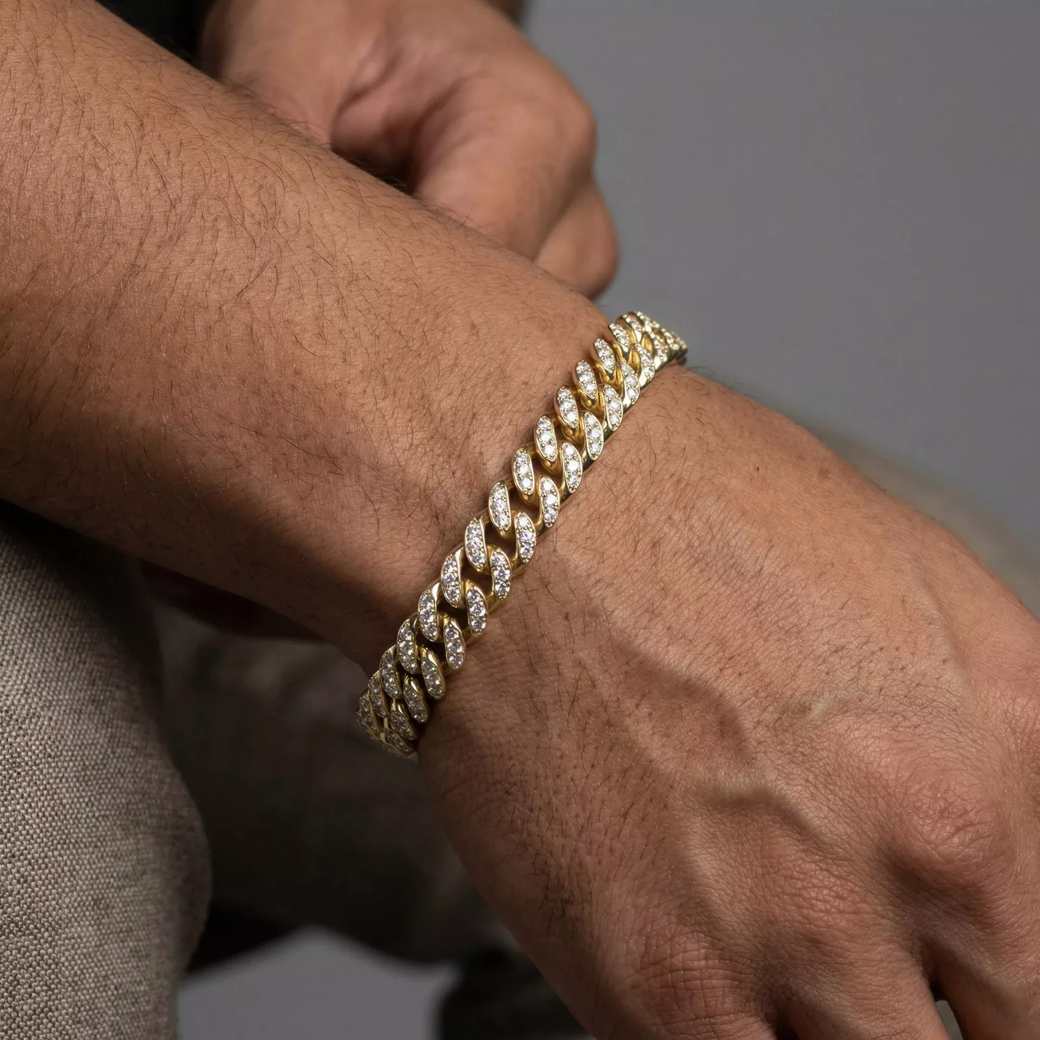 Diamond Cuban Link Bracelet 8mm
