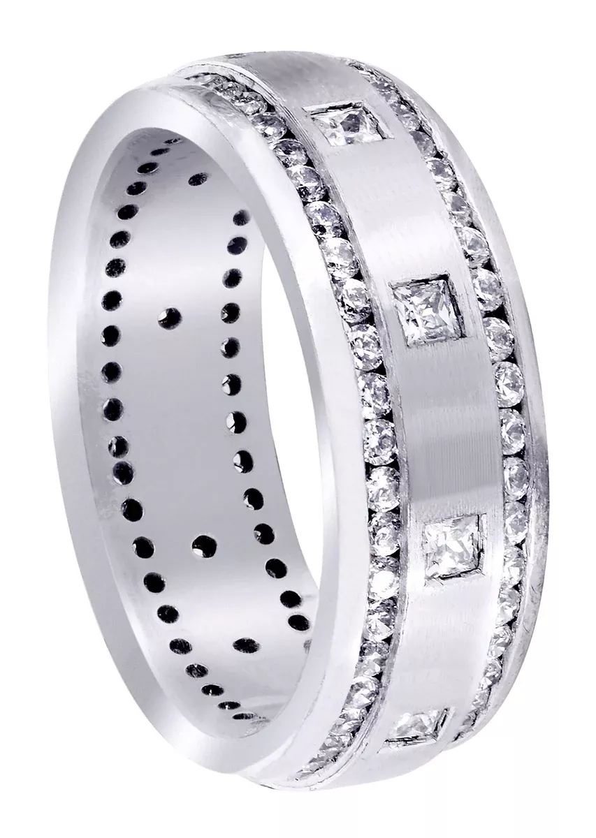 Diamond Mens Wedding Band | 1.04 Carats | Satin Finish (Armando)