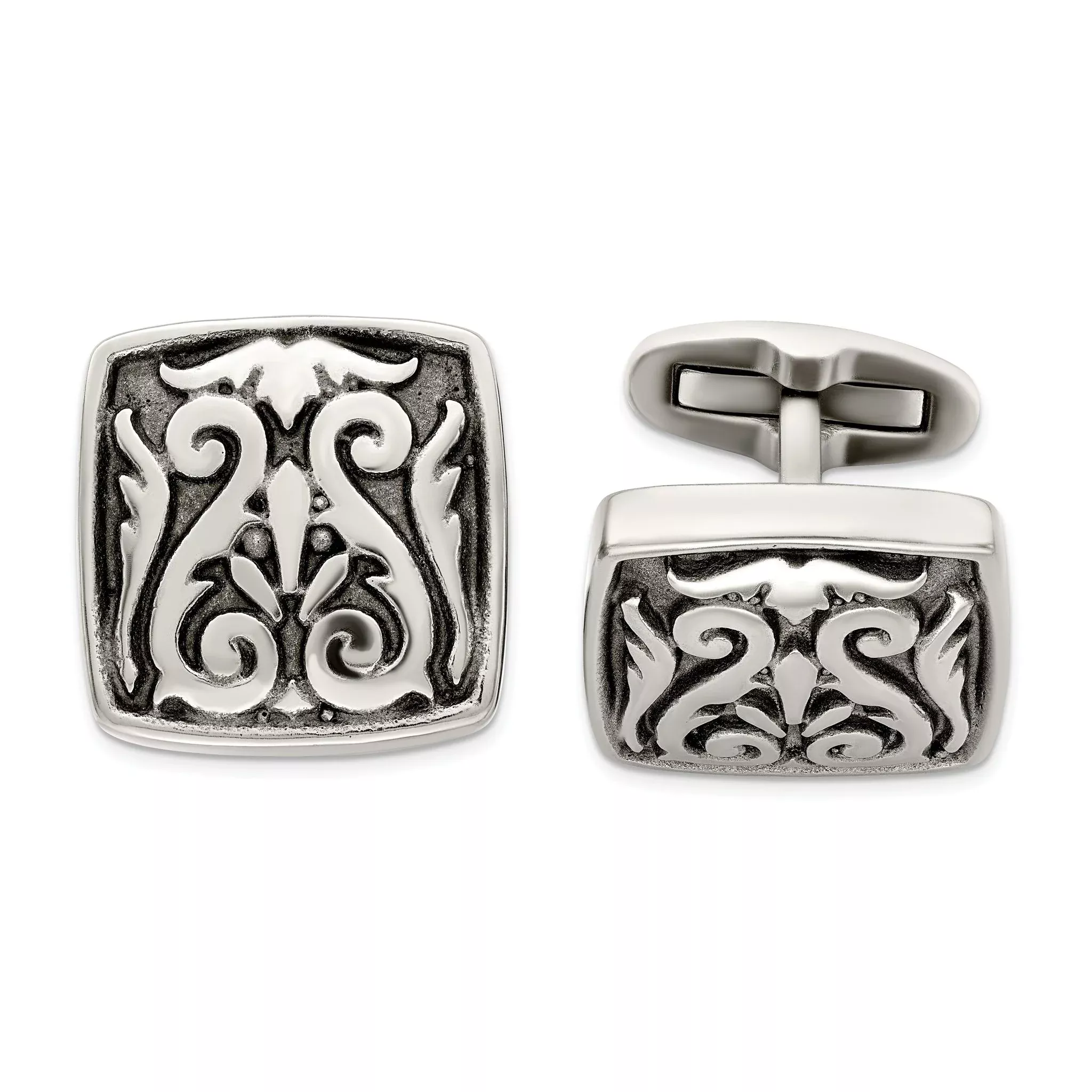 Edward Mirell Grey Titanium Cuff Links