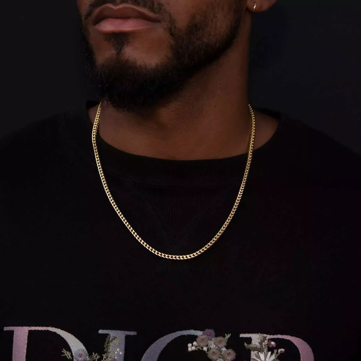 Franco Chain in Yellow Gold - 4mm
