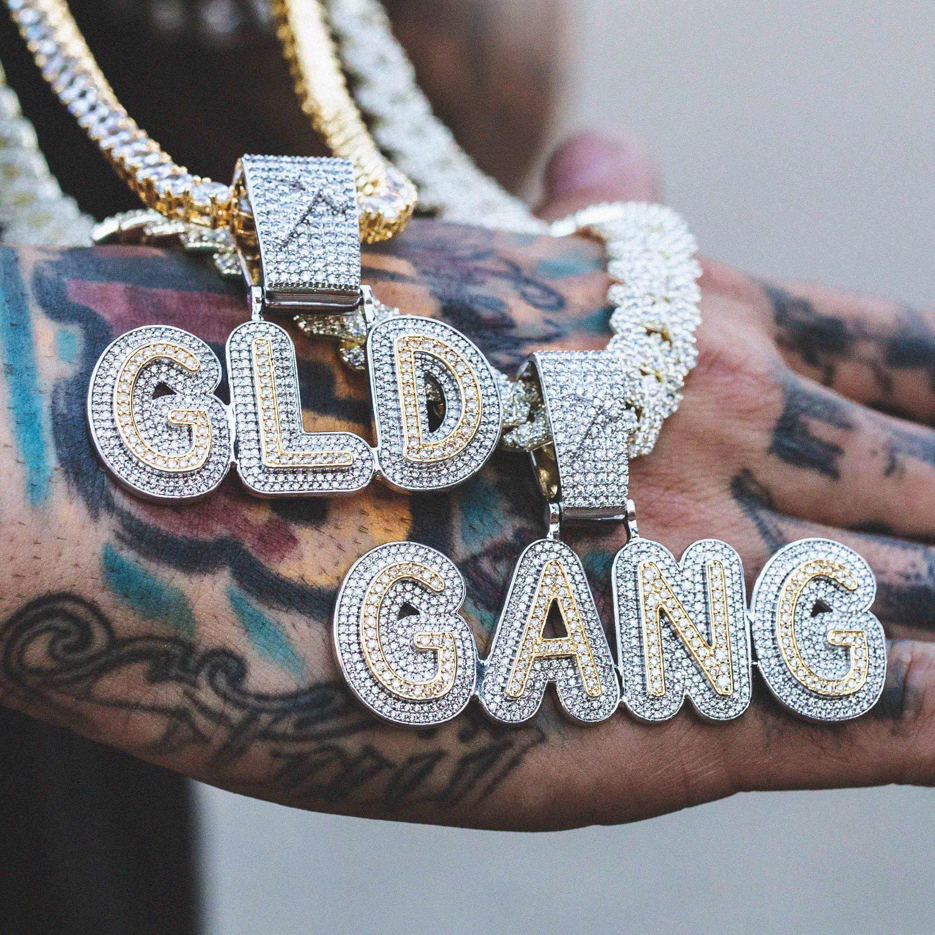 GLD's Name Plate 2-Tone Custom Layered Font