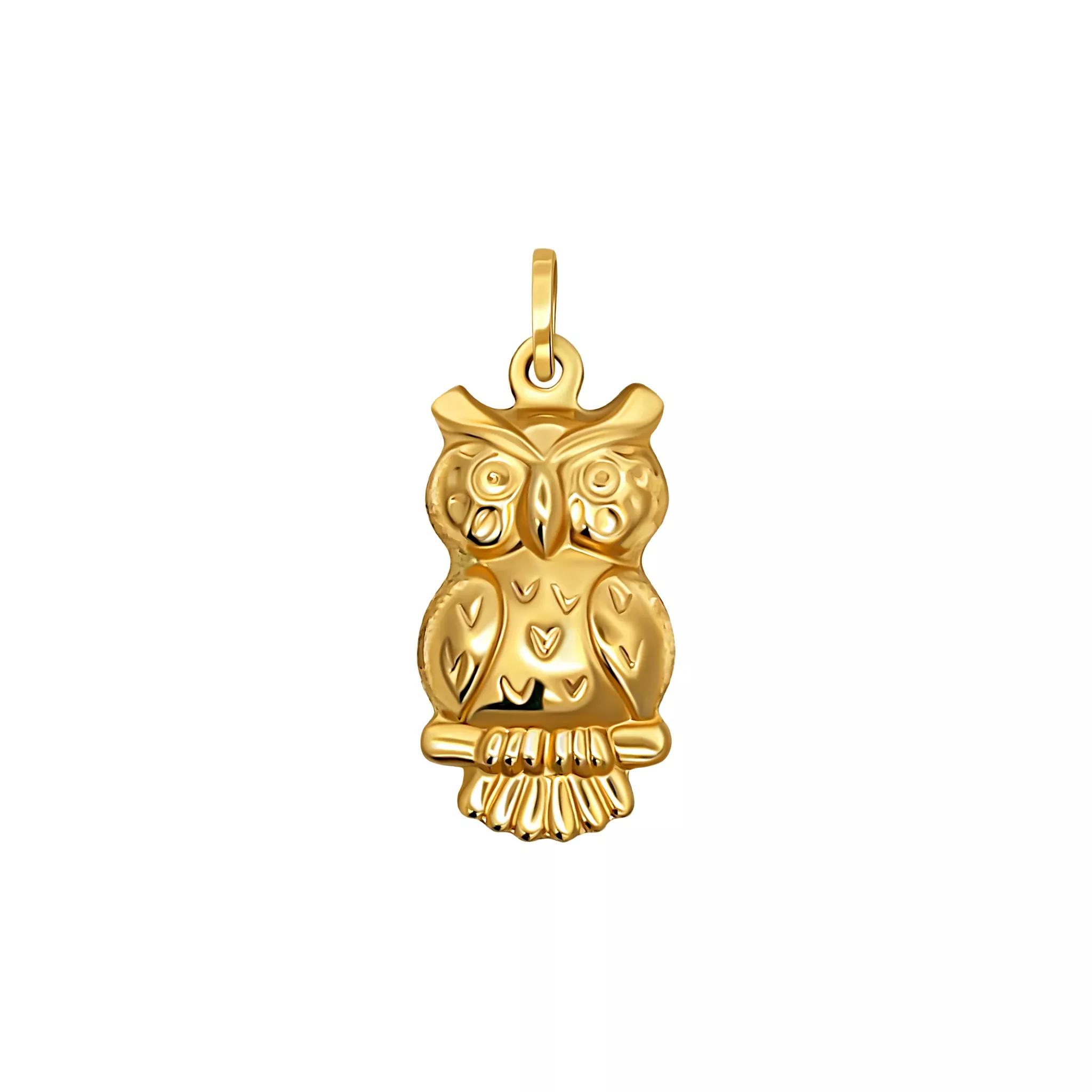 Gold Owl Pendant
